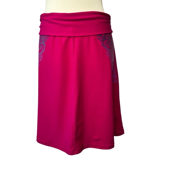 PrAna Avalon Swim Skirt Cover Up Bright Pink UPF 50+ Size Medium - Picture 2 of 16